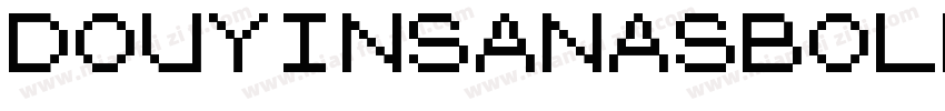 DOUYINSANASBOLD GB字体转换